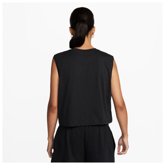Nike Γυναικεία αμάνικη μπλούζα Sportswear Club Sleeveless Cropped Top